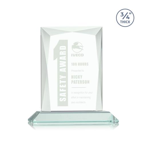 Corporate Awards - Messina Jade Rectangle Glass Award
