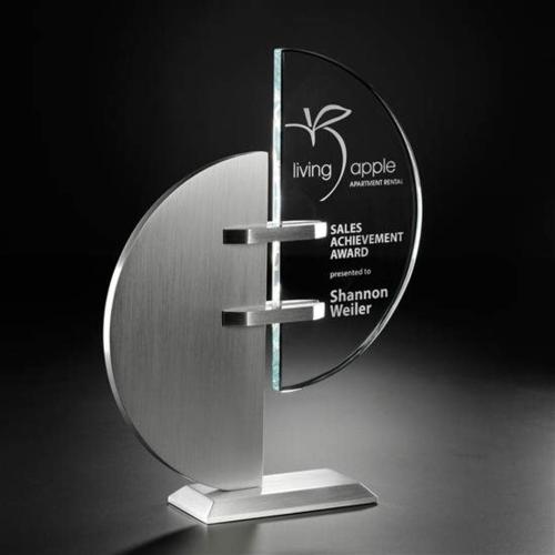 Corporate Awards - Stanchion Triangle Abstract / Misc Crystal Award