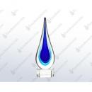 Blue Teadrop Art Glass Award