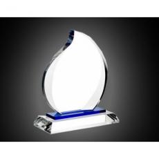 Employee Gifts - Optical Crystal Blue Eternal Flame Award