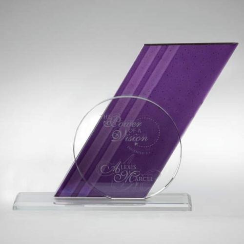 Corporate Awards - Modern Awards - Tangent Circle Glass Award