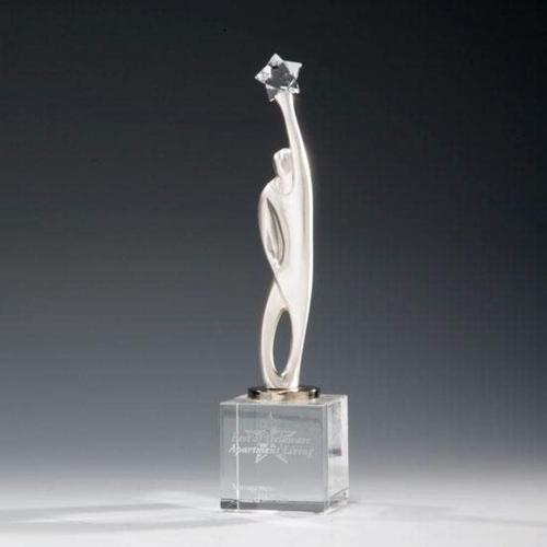 Corporate Awards - Triumph Star on Optical Base Metal Award