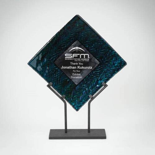 Corporate Awards - Glass Awards - Art Glass Awards - Vertex Diamond Glass Award