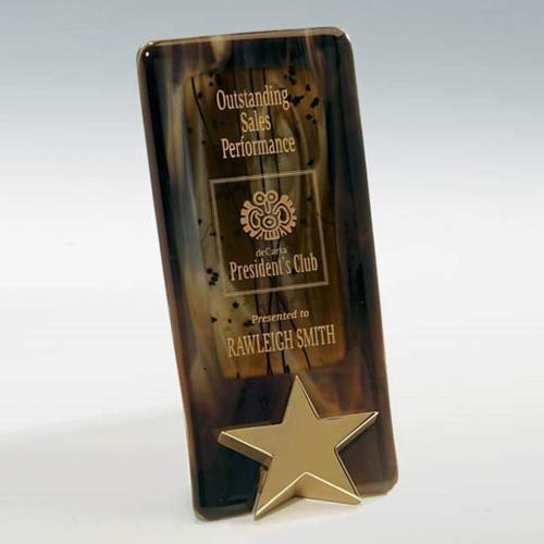 Corporate Awards - Glass Awards - Art Glass Awards - Bright Star Glass Award