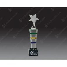 Employee Gifts - 3-color Crystal Metal Star Award