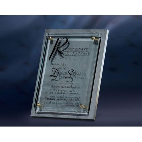 Corporate Awards - Award Plaques - Marble and Stone Plaques - Glass & Slate Plaque