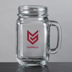 Roswell Drinking Jar - Imprinted 16oz - Etched Barware