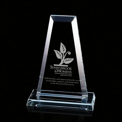 Corporate Awards - Regency Tower Starfire Obelisk Crystal Award