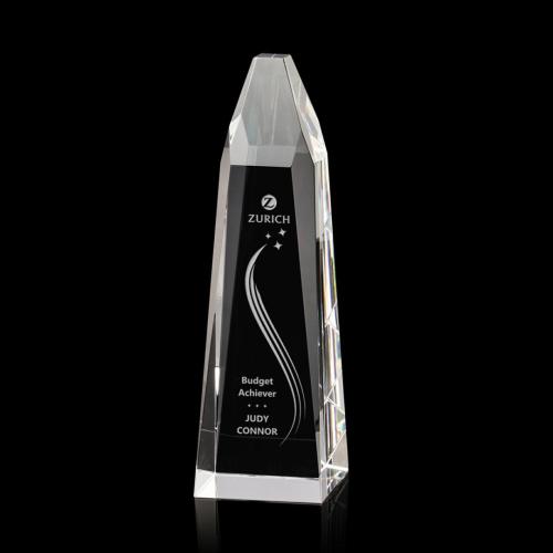 Corporate Awards - Crystal Awards - Crystal Pillar Awards - Heritage Obelisk Crystal Award