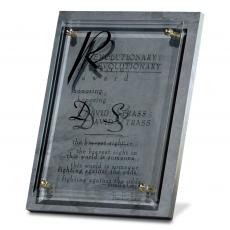 Employee Gifts - Glass & Slate Plaque