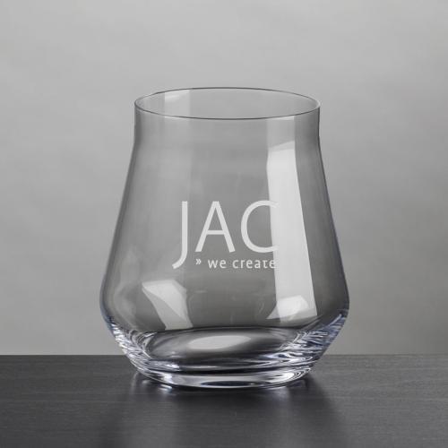 Corporate Recognition Gifts - Etched Barware - Bretton OTR - Deep Etch