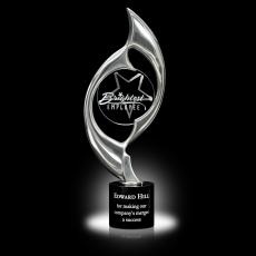 Employee Gifts - Silver Beauty Cast Metal Award