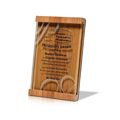 Corporate Awards - Glass Awards - Jade Glass Awards - Preservation Plaque