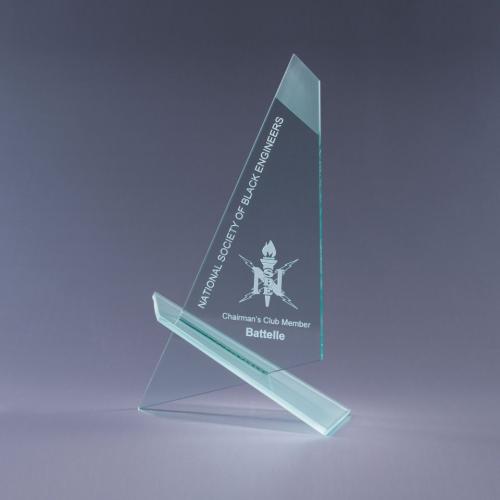 Corporate Awards - Glass Awards - Vanguard Jade Crystal Award