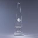 Athena Clear Optical Crystal Obelisk Award