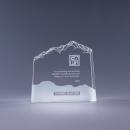 Clear Optical Crystal Mountain Award