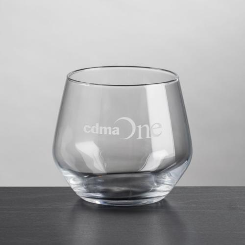 Corporate Recognition Gifts - Etched Barware - Mandelay OTR - Deep Etch