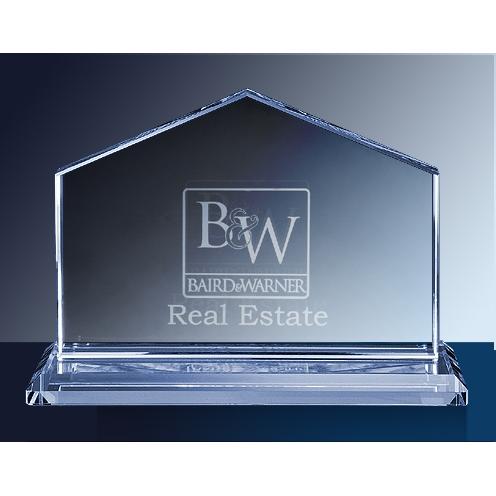 Corporate Awards - Glass Awards - Clear Glass House Award