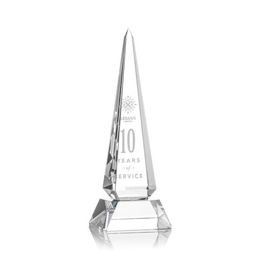 Corporate Awards - Crystal Awards - Crystal Pillar Awards - Helmsley Obelisk - Optical