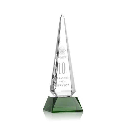 Corporate Awards - Helmsley Obelisk - Green