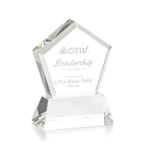 Corporate Awards - Genosee Clear on Base Crystal Award
