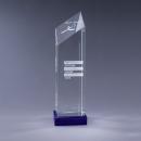Encore Optical Crystal Diamond Tower with blue Base