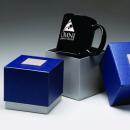 Blue Optical Crystal Diamond Desk Award