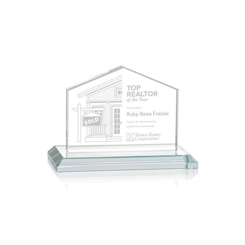 Corporate Awards - Domicile Starfire Arch & Crescent Crystal Award