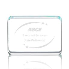 Employee Gifts - Calverley Rectangle Crystal Award