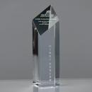 Diamond Shaped Optical Crystal Obelisk Tower Award