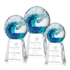 Employee Gifts - Surfside Spheres on Celestina Base Glass Award