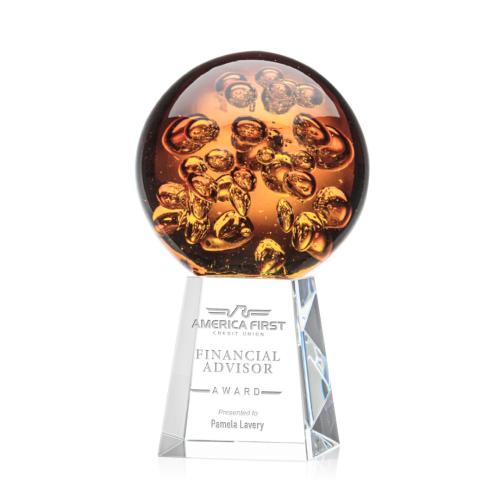 Corporate Awards - Glass Awards - Art Glass Awards - Avery Art Glass on Celestina Base Award