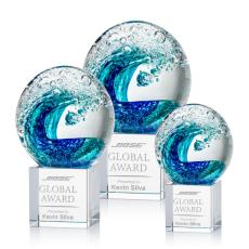 Employee Gifts - Surfside Spheres on Granby Base Glass Award