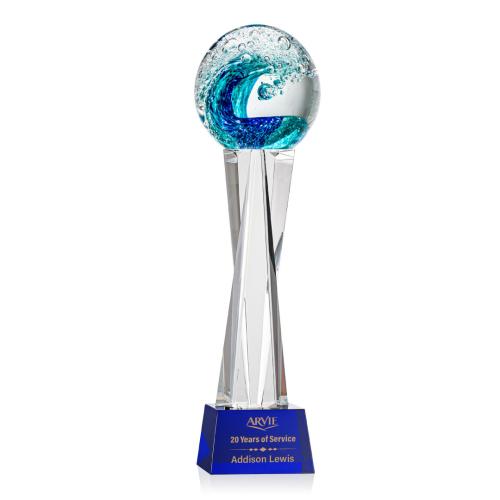 Corporate Awards - Glass Awards - Art Glass Awards - Surfside Art Glass on Grafton Base Award