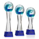Surfside Spheres on Grafton Base Glass Award