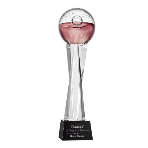 Corporate Awards - Glass Awards - Art Glass Awards - Jupiter Art Glass on Grafton Base Award