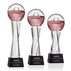 Employee Gifts - Jupiter Spheres on Grafton Base Glass Award