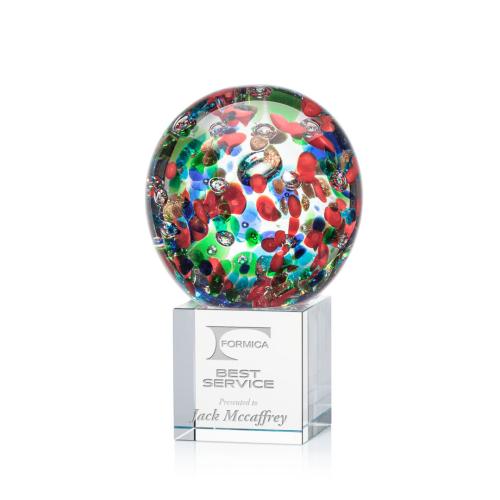 Corporate Awards - Glass Awards - Art Glass Awards - Fantasia Art Glass on Granby Base Award