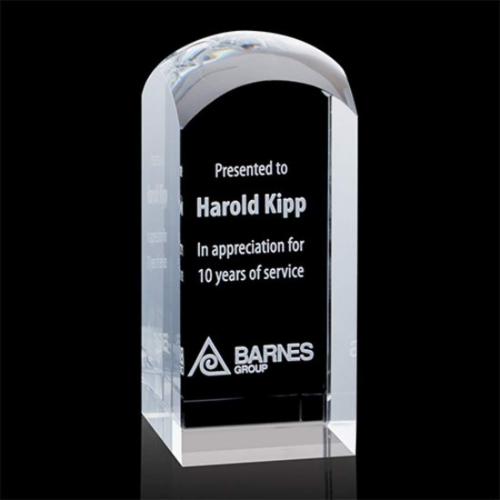 Corporate Awards - Crystal Awards - Crystal Pillar Awards - Silkwood Obelisk Crystal Award