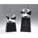 Global Celebration Crystal Award with Chrome Flame