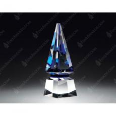 Employee Gifts - Blue Crystal Triangle Spire Award