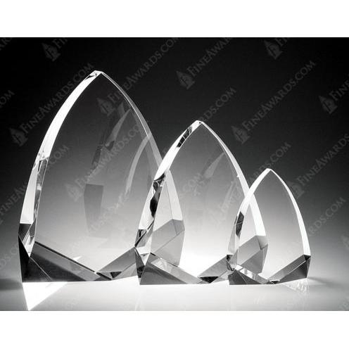 Corporate Awards - Service Awards - Cathedral Clear Crystal Flame Award