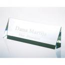 Clear Crystal Triangular Prism Name Plate