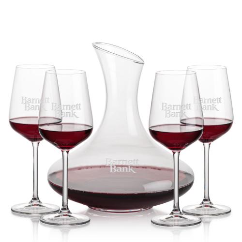 Corporate Recognition Gifts - Etched Barware - Innisfil Carafe & Elderwood Wine