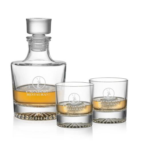 Corporate Recognition Gifts - Etched Barware - Romford Decanter Set