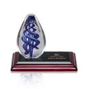 Expedia Glass on Rosewood Base Award