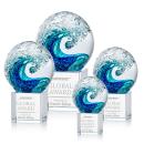 Surfside Spheres on Granby Base Glass Award