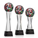Fantasia Black on Grafton Base Spheres Glass Award