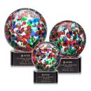 Fantasia Black on Paragon Base Spheres Glass Award