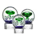 Aquarius Clear on Paragon Base Spheres Glass Award
